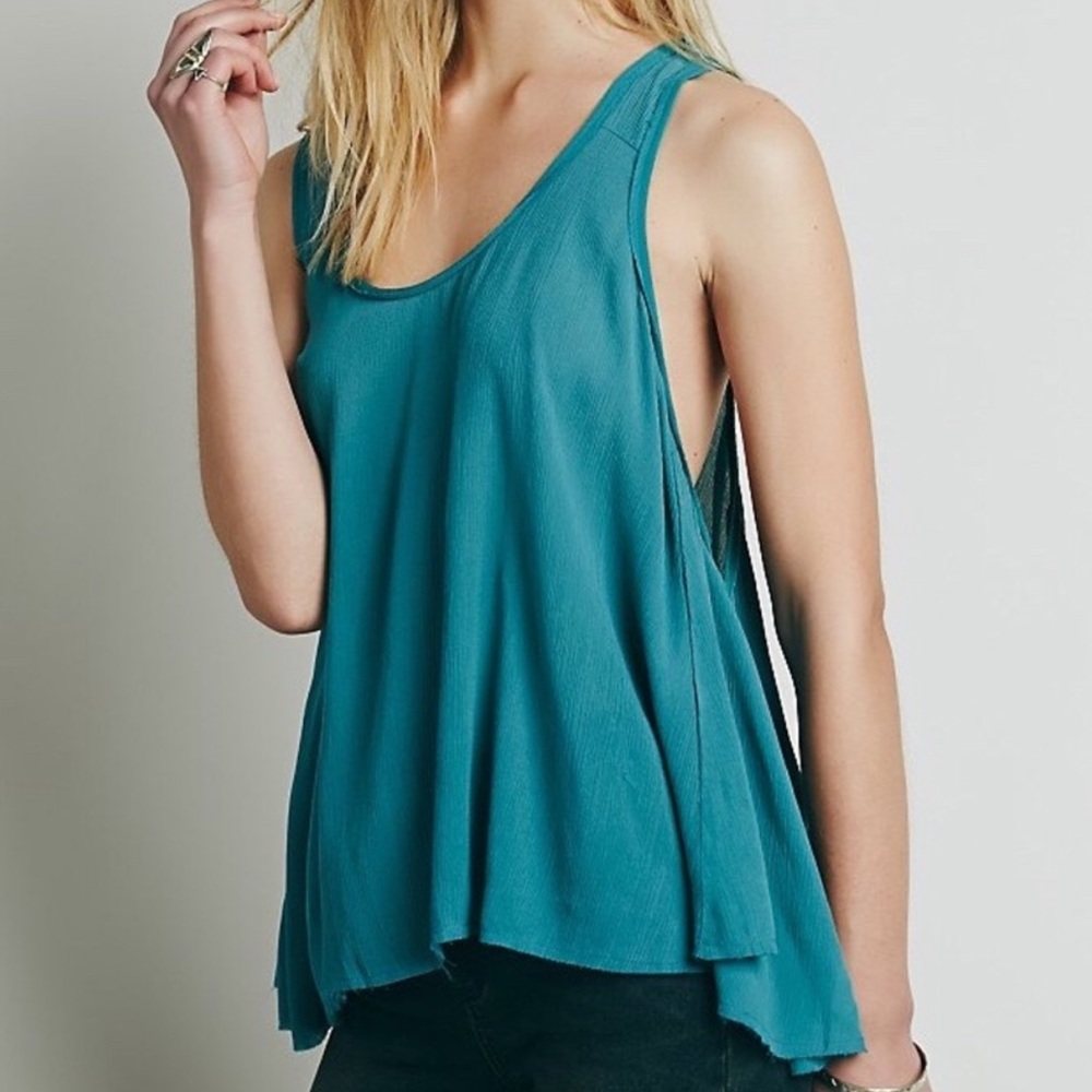 Free people blue swing tank